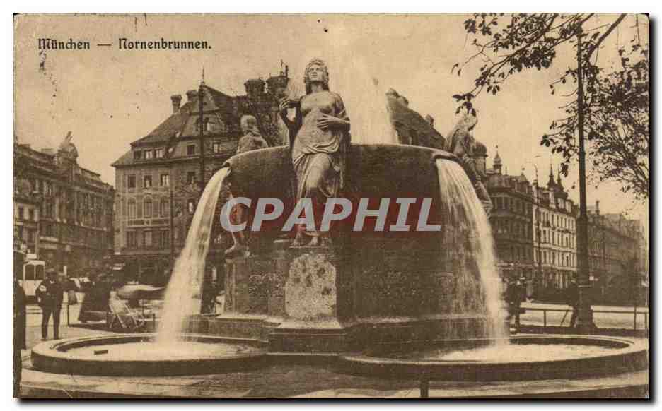 Allemagne Munchen CPA Nornenbrunnen