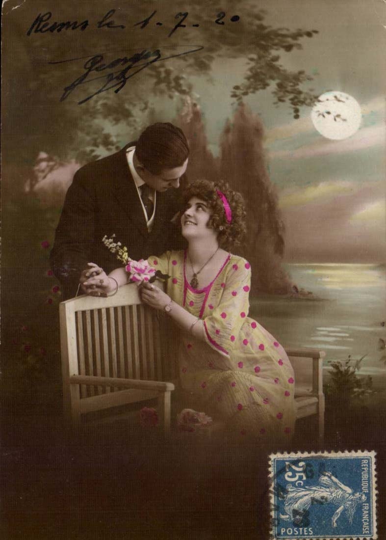 CPA FAntaisie Femme Couple 