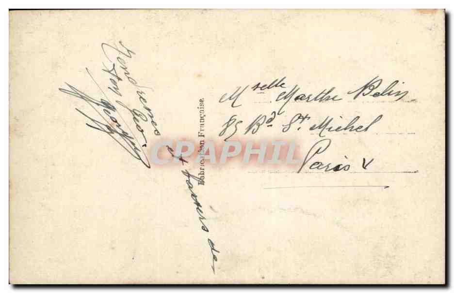 CPA FAntaisie Femme Couple  — Verso