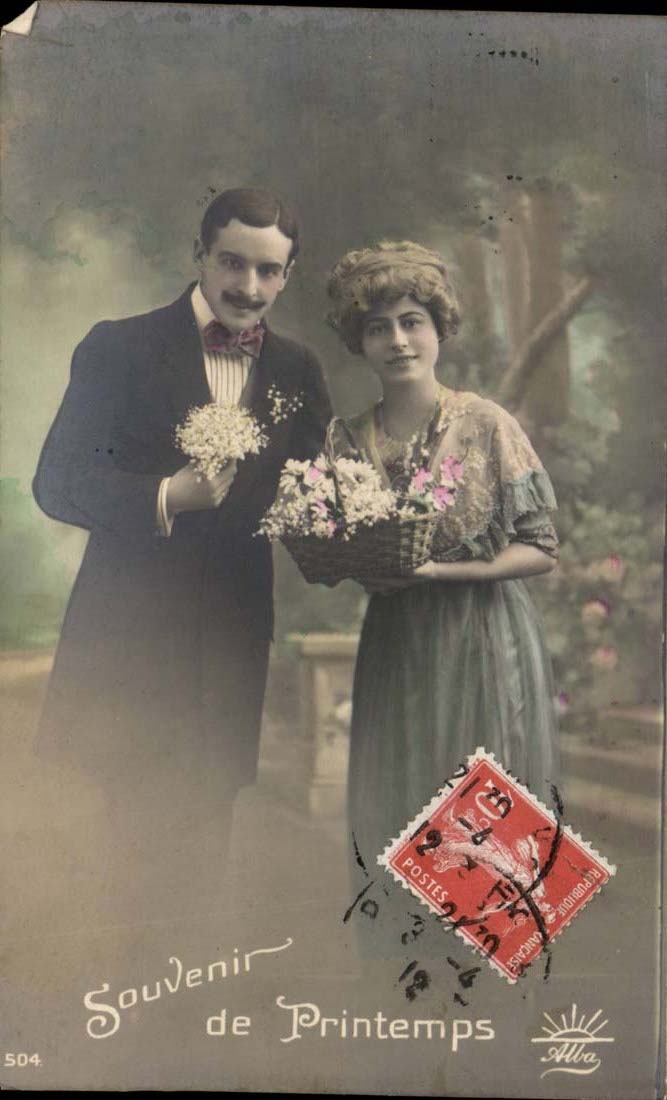 Couple au printemps — Souvenir de Printemps — Alva, n°504