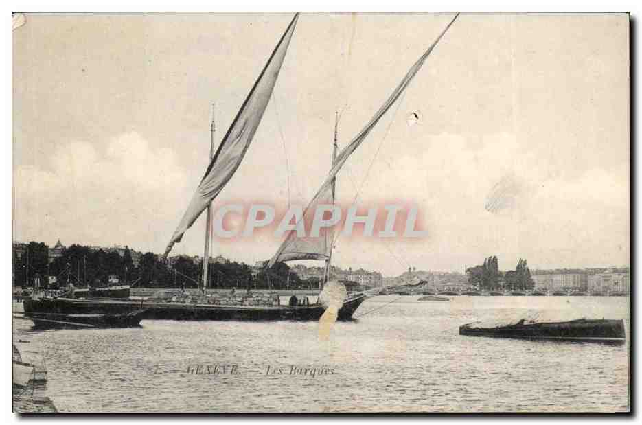 Suisse CPA Geneve Les barques