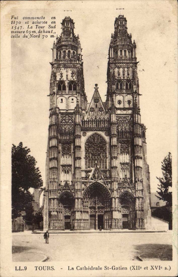 Tours CPA La cathedrale St Gatien (12 et 16eme)