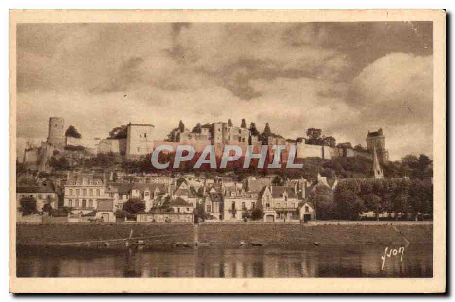 Les chateaux de la Loire CPA Chinon