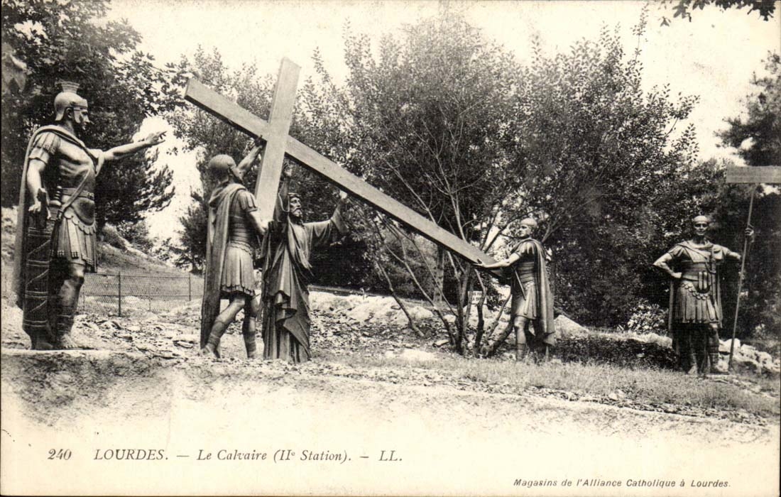 Lourdes CPA Le calvaire (2eme station)