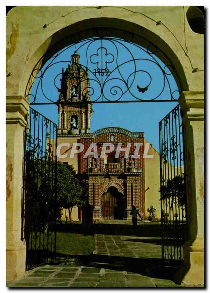 Fassade der Kirche von Tonantzintla, Puebla — 16. Jahrhundert — Ansichtskarte 'Vistacolor' Nr. V2024