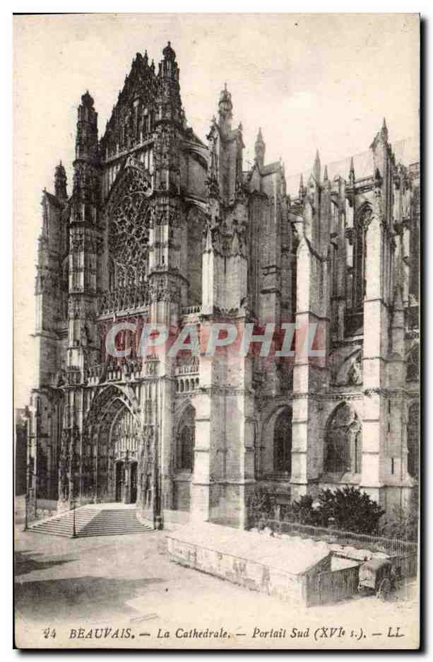 Beauvais CPA La cathedrale Portail Sud