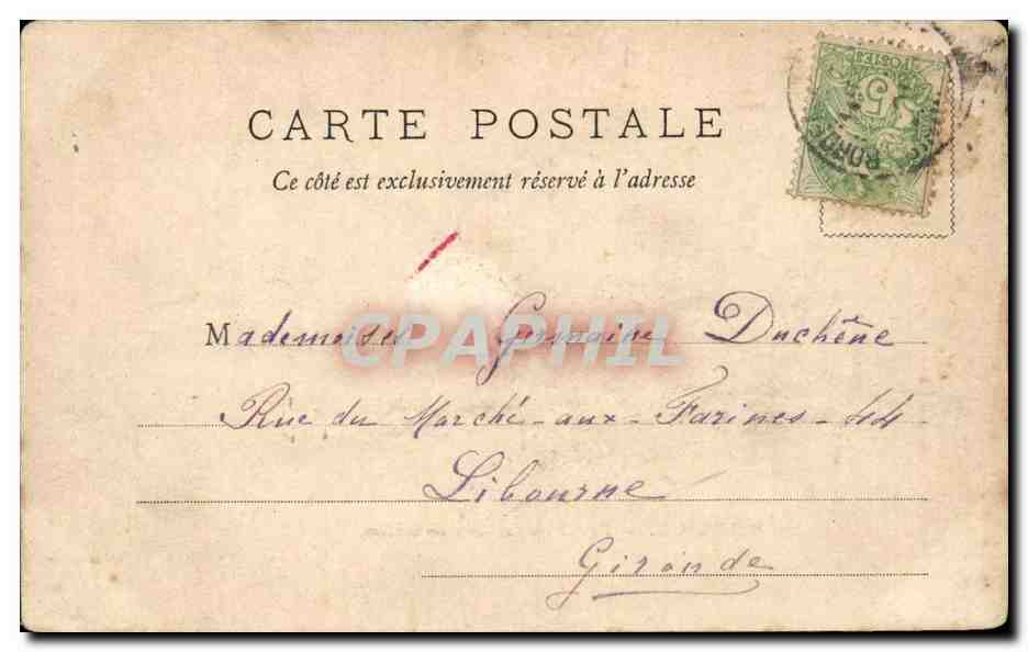 Bordeaux CPa Faculte des lettres et des sciences — Verso