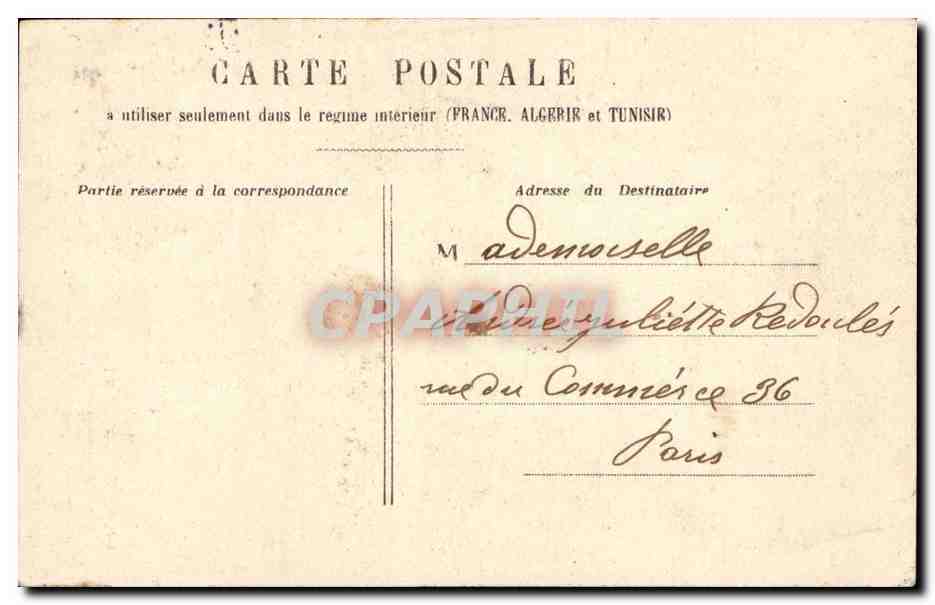 Bordeaux CPA La tour Pey Berlan — Verso