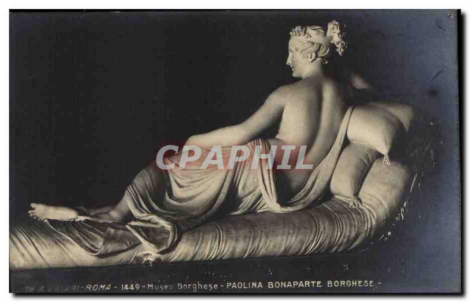 Paolina Bonaparte Borghese — Nackte liegende Statue — Vasari-Ausgabe, Nr. 1449