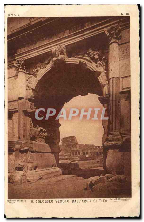 Italie italia Il Colosseo VEeduto dall 'arco di tito