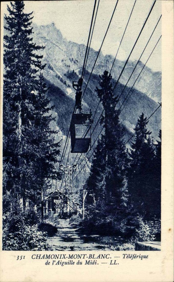 Chamonix-Mont-Blanc — Téléférique de l'Aiguille du Midi — LL. — N° 351