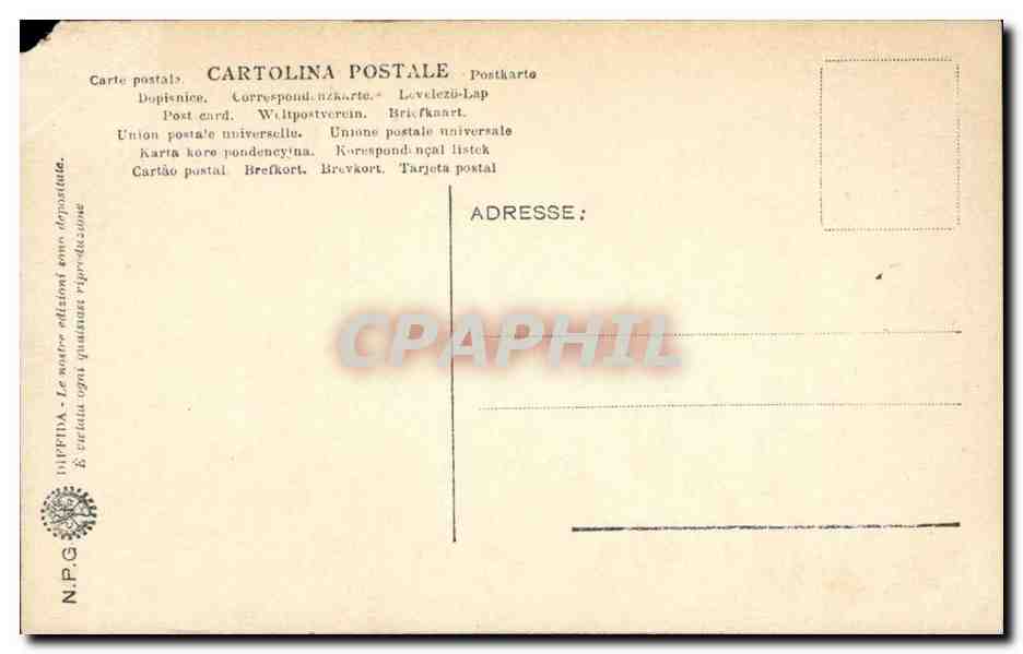 CPA Napoli Museo Nazionale Venere capillipige dal corso Sculpture — Verso