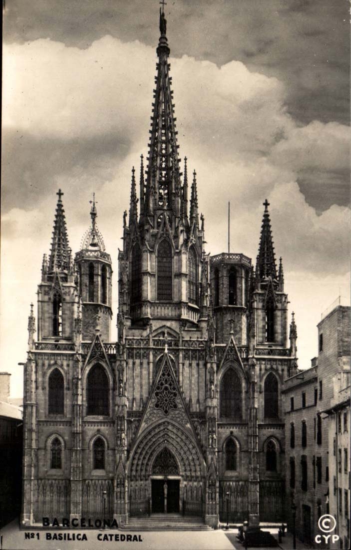 Espagne Spain Espana Barcelona CPA Basilica catedral