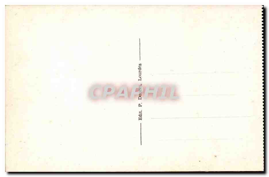 Calvaire de Lourdes CPA 5eme station Simon le Cyreneen aide Jesus a porter sa croix — Verso