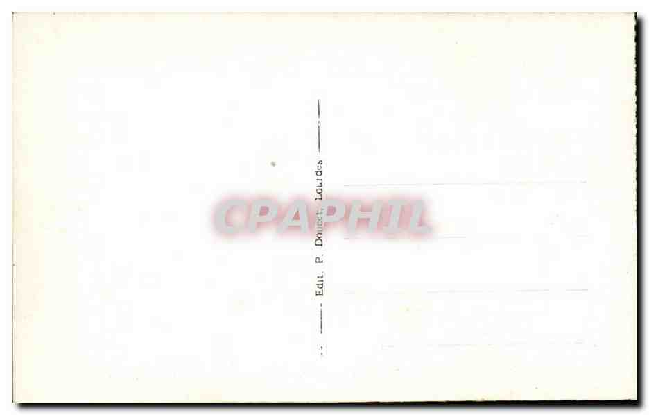 Calvaire de Lourdes CPA 4eme station Jesus rencontre sa Tres Sainte mere — Verso