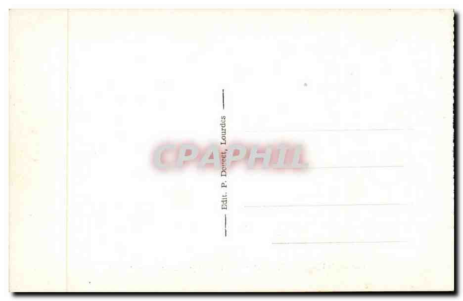Calvaire de Lourdes CPA 7eme station Jesus tombe pour la deuxieme fois — Verso