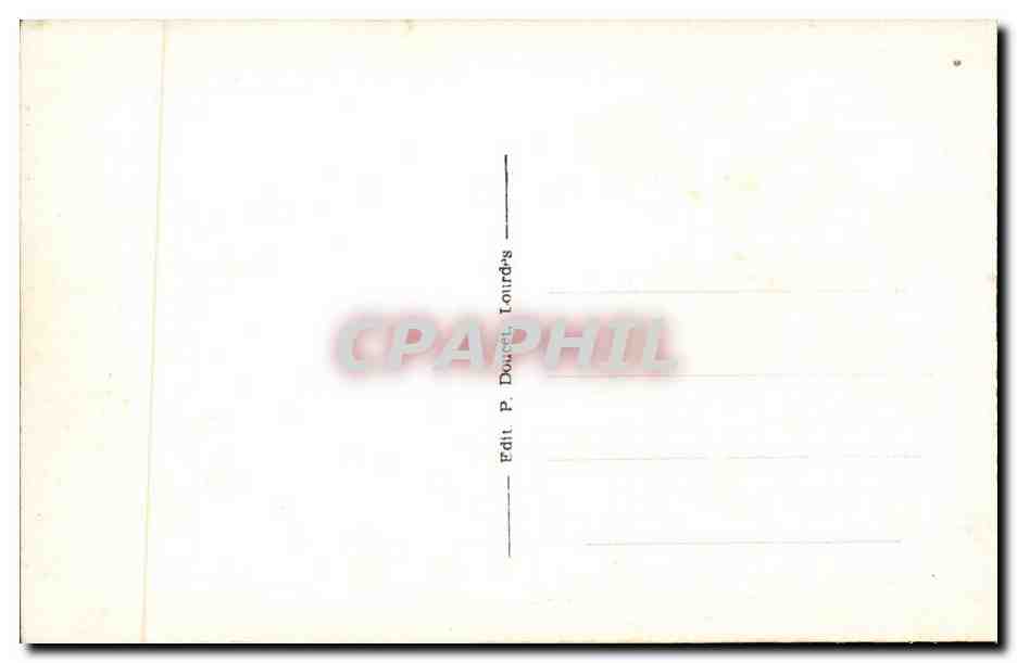 Calvaire de Lourdes CPA 11eme station Jesus est attache a la CRoix — Verso