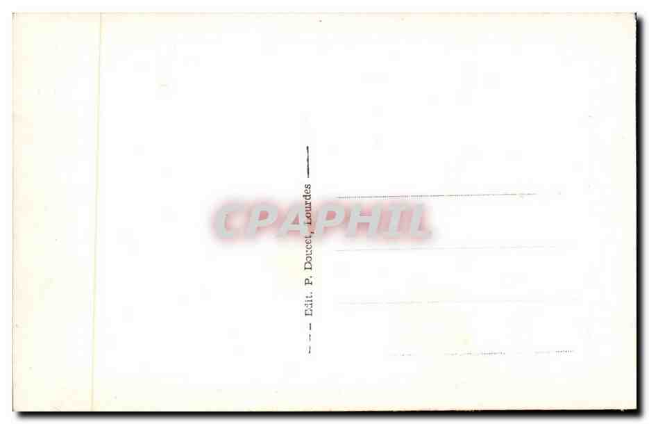 Calvaire de Lourdes CPA 9eme station Jesus tombe pour la troisieme fois — Verso