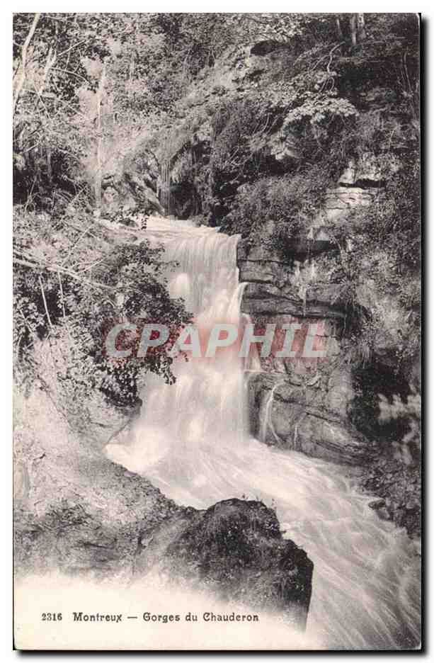 suisse Montreux CPA Gorges du Chauderon