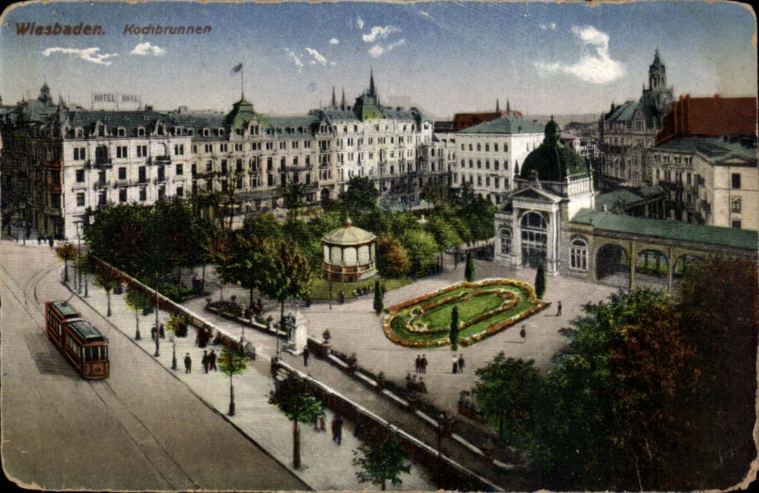 Allemagne Wiesbaden CPA Kochbrunnen