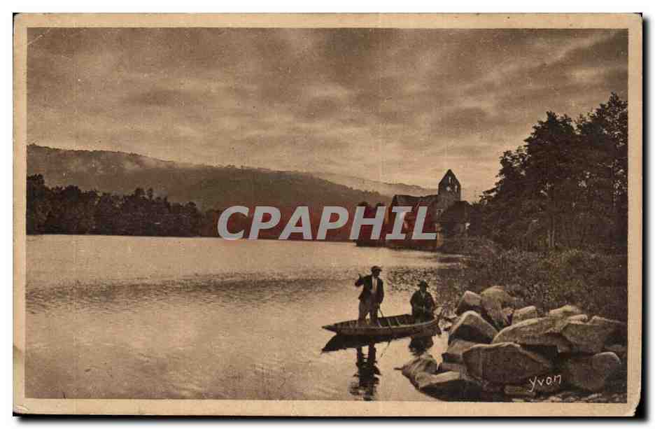 Limousin CPA Crepuscule sur la Dordogne a Beaulieu