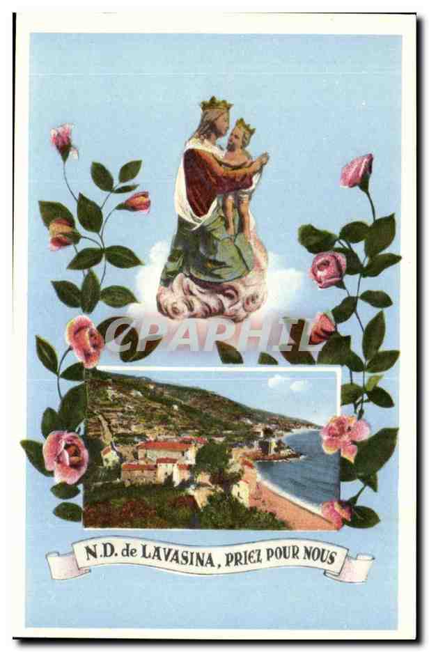 CPA Notre DAme de Lavasina Priez pour nous