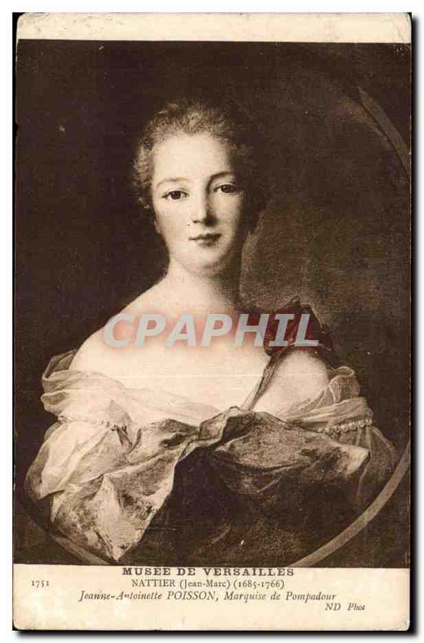 Musee de Versailles CPA Nattier MArquise de Pompadour (Poisson Jeanne Antoinette)