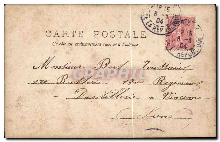 Jeune homme charmant — Le jeune homme perdit la tête. Il décida sur l'instant d'entreprendre sa conquête — D.P. n°3 — Verso