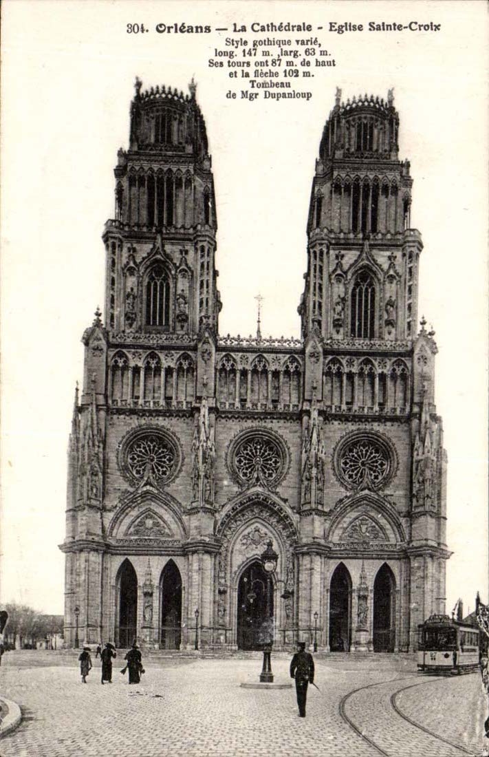 Orleans CPA La cathedrale Eglise Sainte Croix