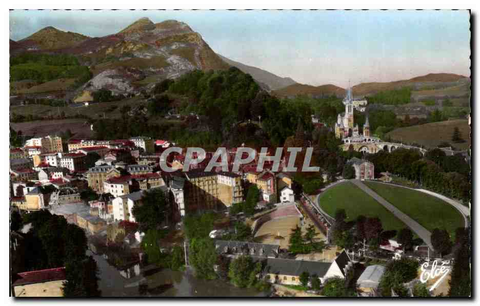 Lourdes — Vue Générale des Sanctuaires — Éditeur Elcés, n° 936