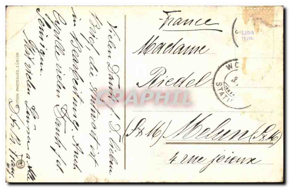 suisse CPA Mannerbreu Nigritella augustifolla — Back