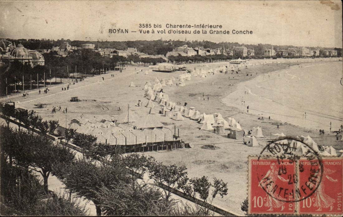 Royan CPA Vue a voil d'oiseau de la grande conche
