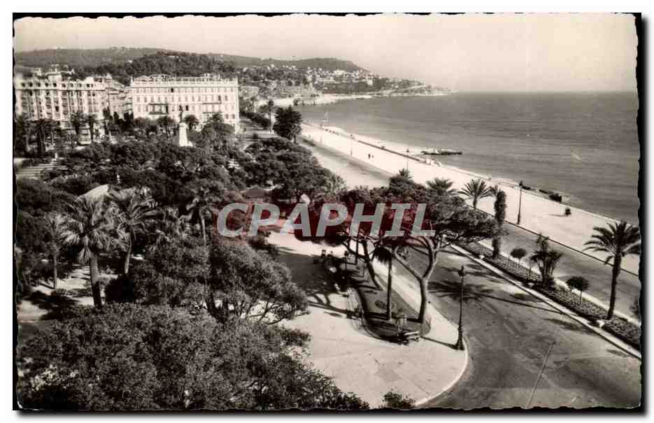 Nice CPA Vue sur les jardins Albert 1er