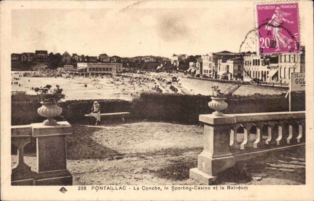 Pontaillac CPA La conche le sporting casino et la Balneum