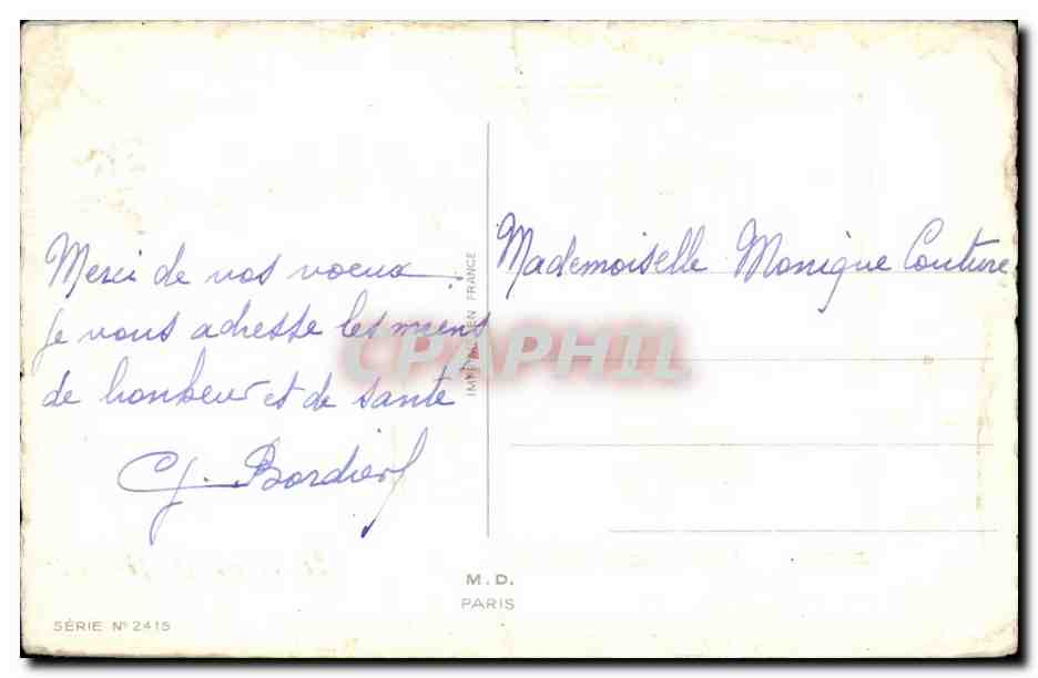 CPA Fantaisie Heureuse annee — Rückseite