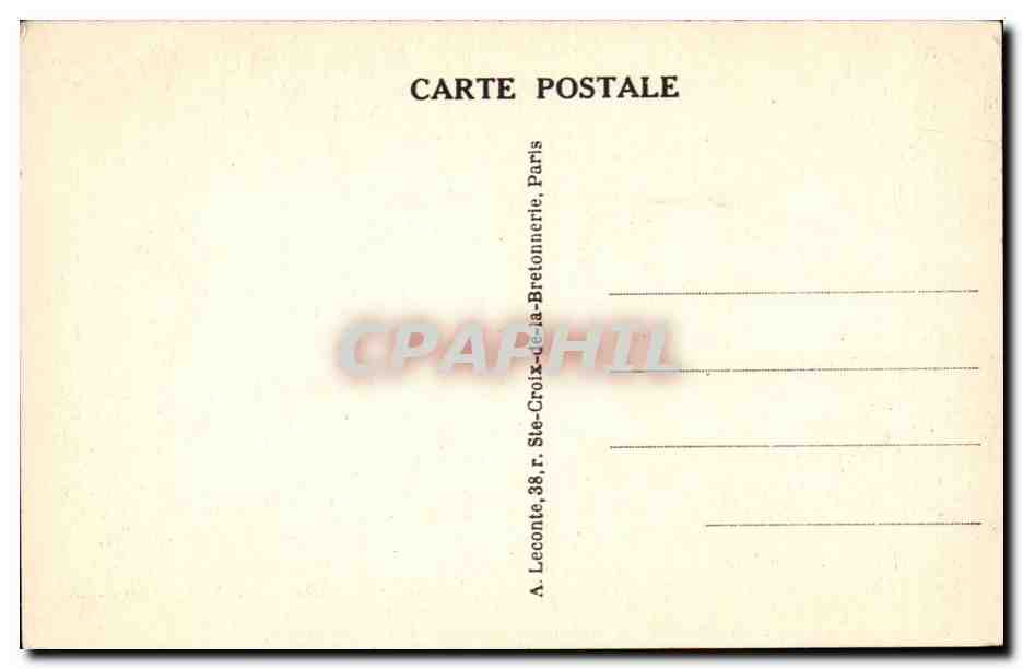 Paris CPA Jardin des Tuileries (Tour Eiffel) — Verso