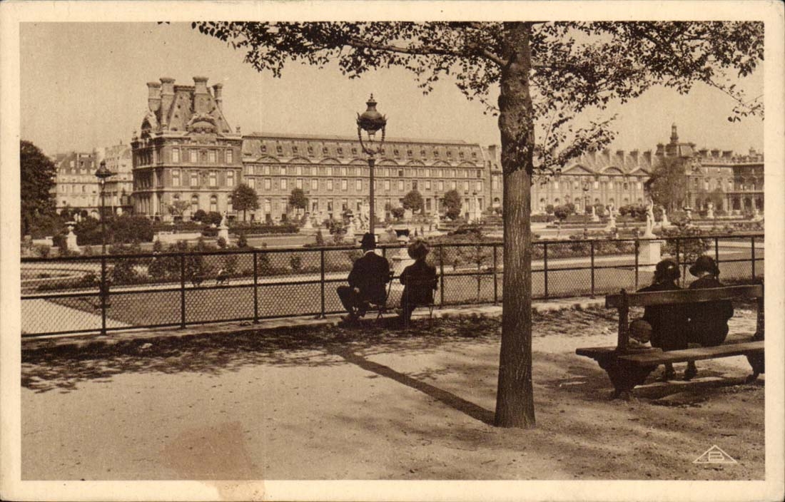 Paris CPA Jardin des Tuileries Pavillon de Flore