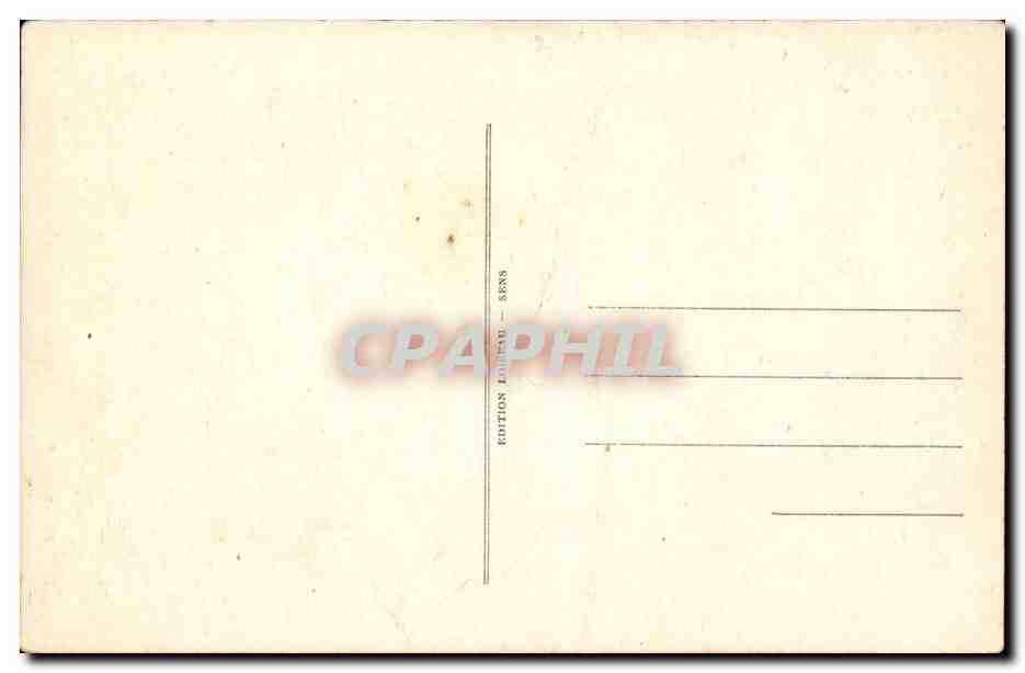 Sens CPA La cathedrale Le CAmpanile — Rückseite