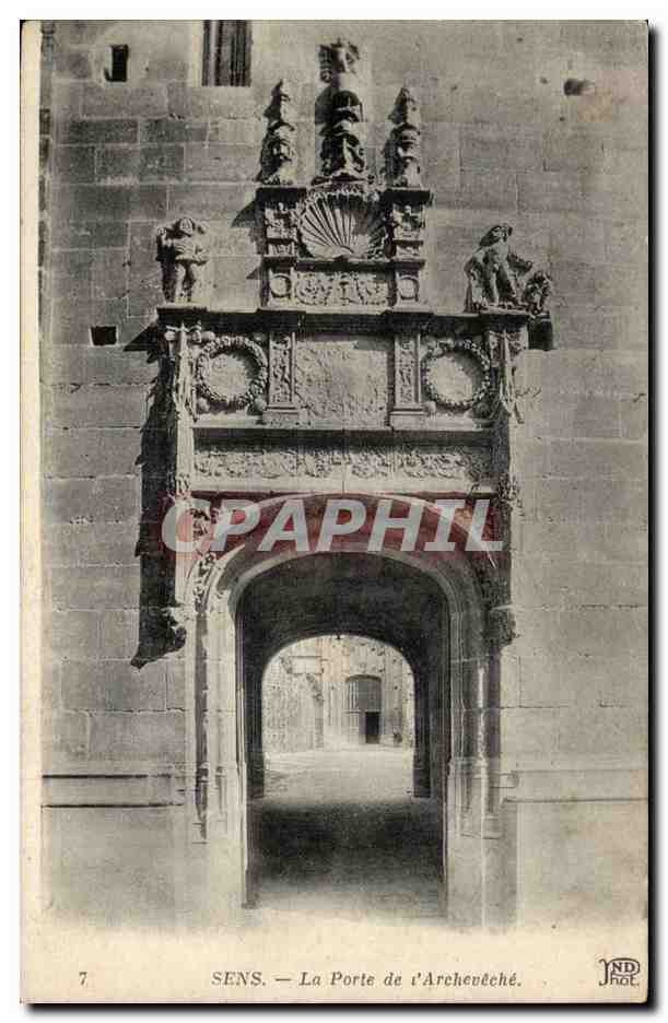 SENS — La Porte de l'Archevêché — IMP. CRÉTÉ, PARIS