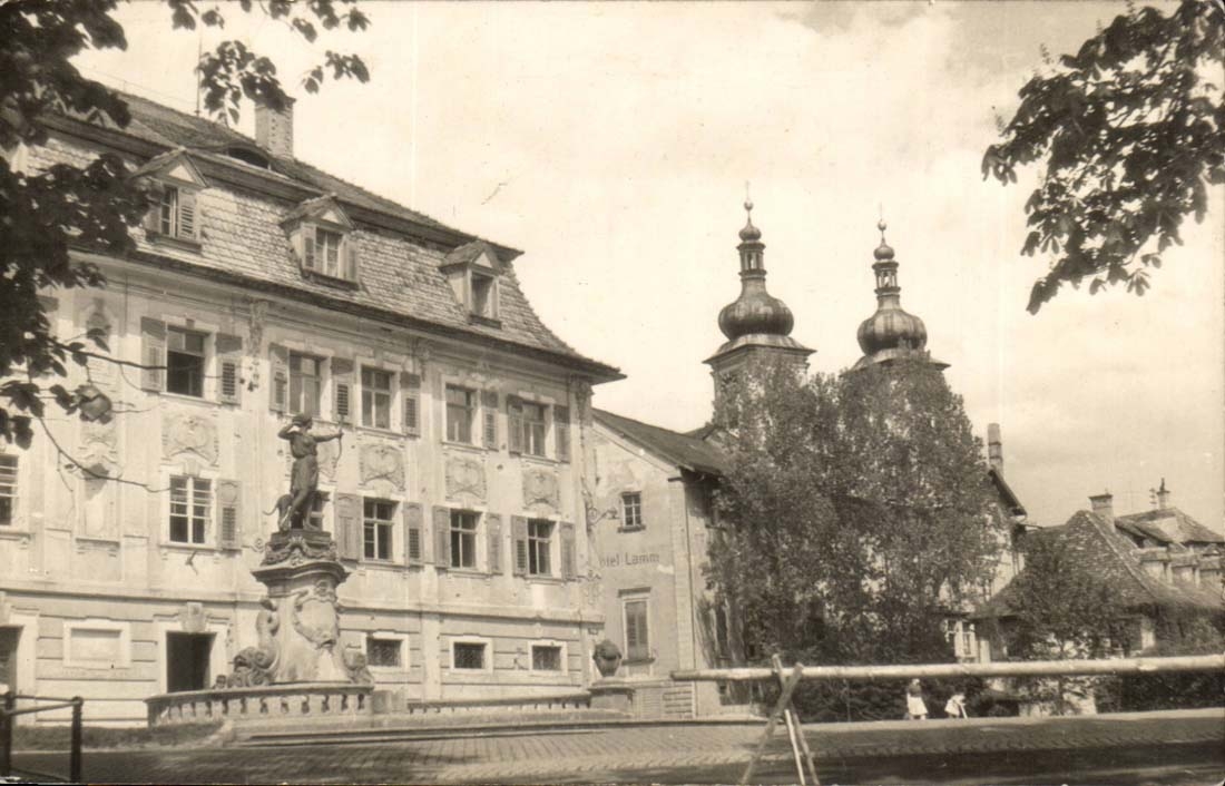 Allemagne Donaueschingen CPA La poste et l'eglise