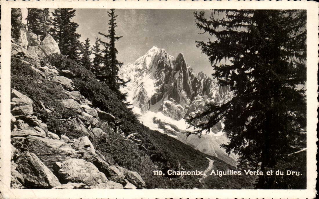 Chamonix — Aiguilles Verte et du Dru — Société Graphique Neuchâtel, n°110