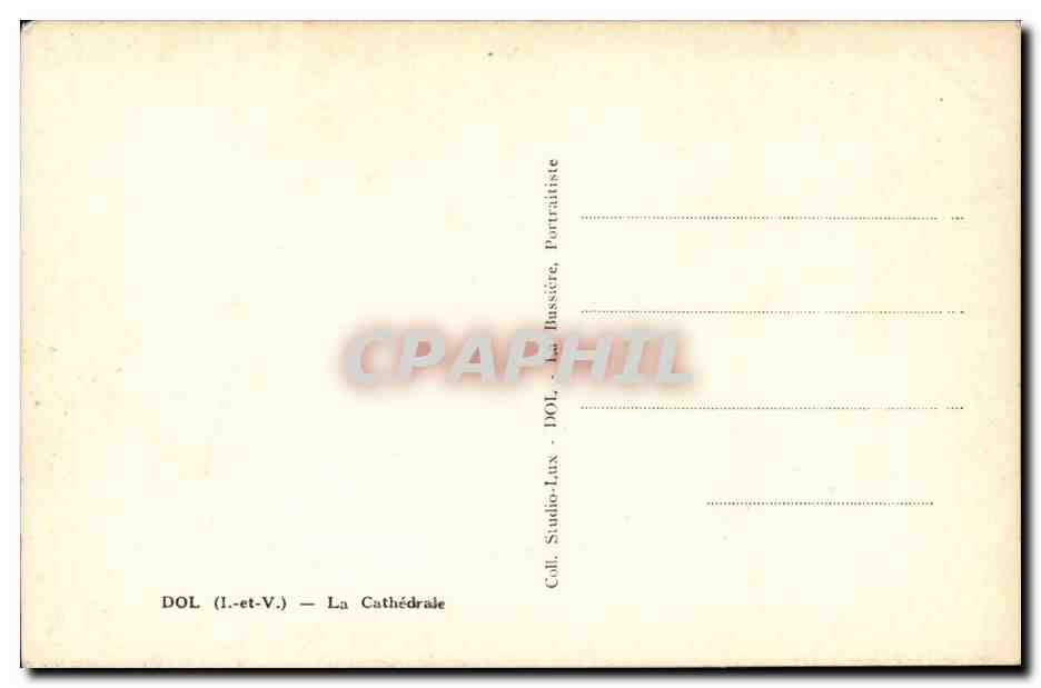 Dol-de-Bretagne — La Cathédrale — Studio DOL (Dol-de-Bretagne) — Reverso