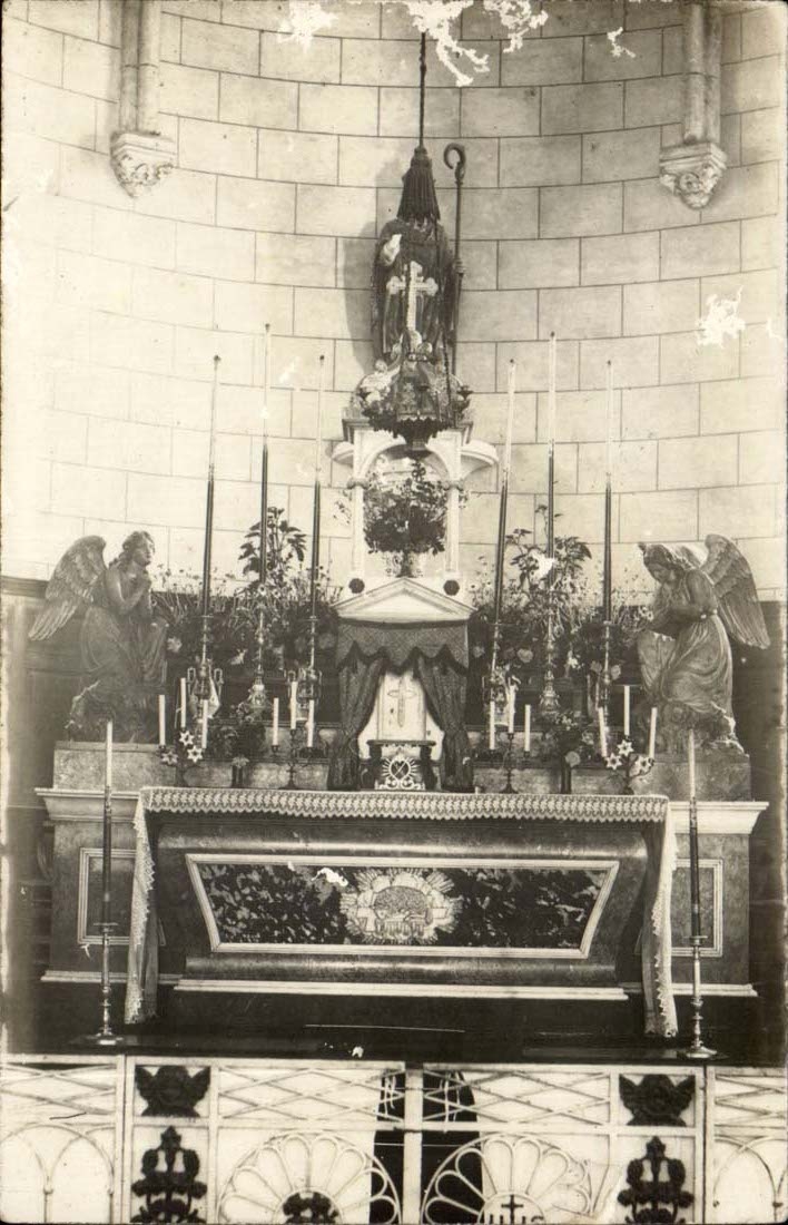 Carte photo Eglise (non localisee anges angel)