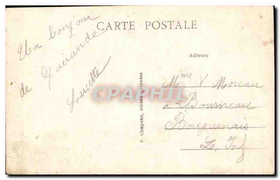 Guerande CPA Collegiale Saint Aubin (15eme) — Rückseite