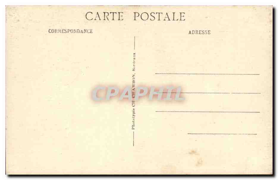 Bordeaux CPA Monument des Girondins (groupe Nord) — Verso