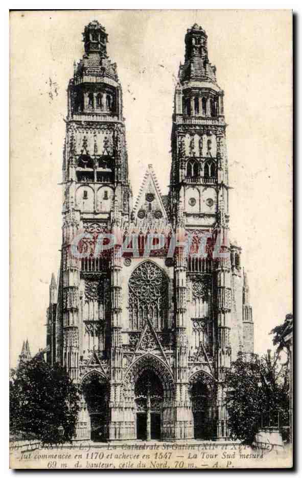 Tours CPA La cathedrale St Gatien