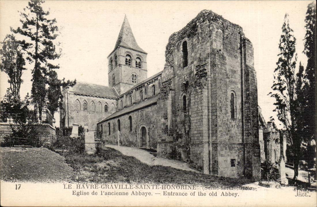Le Havre Graville Sainte Honorine CPA Eglise de l'ancienne abbaye 