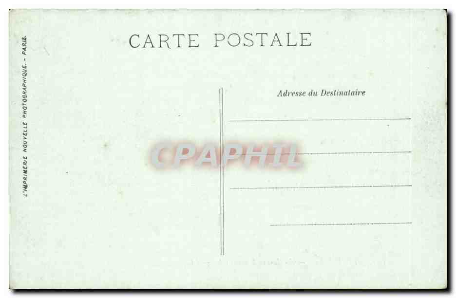Le Havre CPA Le jardin Saint Roch — Rückseite
