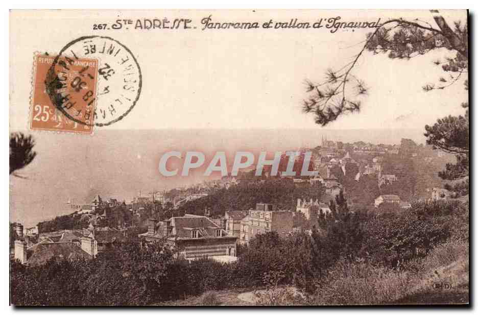 Sainte Adresse CPA Panorama et vallon d'Ignauval