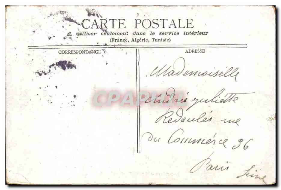 Bordeaux CPA Vue generale — Verso